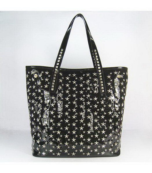 Borsa in pelle Stary_Black Con Le Stelle